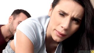 STUCK4K Filthy bro took advantage of the perfect babes situation