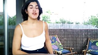 Hottie surveys with Eve. "What kind of twat do you like better?"
