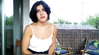 Hottie surveys with Eve. "What kind of twat do you like better?"