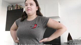 vanessa klein inside studio white couch cunt vibrator bang and gape