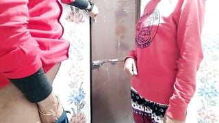 My sister caught me inside the restroom while masturbating. And then had sex with me.