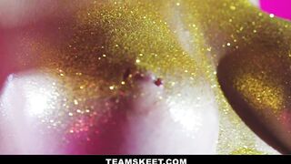 Marica Chanelle's Long Jugs Got Covered Inside Glitter