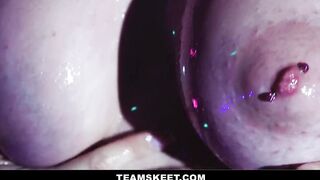 Marica Chanelle's Long Jugs Got Covered Inside Glitter