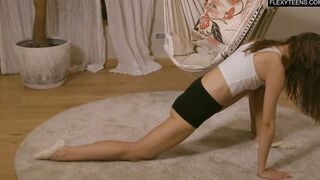 Russian perfect barely legal Ula Orbakajte is a sport naked stripper