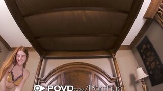 POVD Slender Lusty ginger Gets Banged!