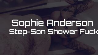 Long fake melons step milf Sophie Anderson mom grind and shower fucked