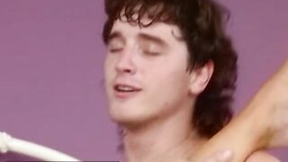 Sarah Young woken up by two cocks