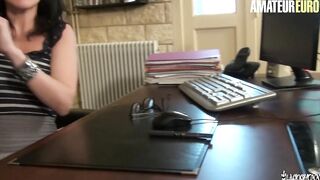 LaCochonne - Mya Lorenn Goddess French Secretary Hardcore Anal Banging With Her Client - AMATEUREURO