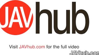 JAVHUB Riku Kozakura cool off 2 rough dicks at once