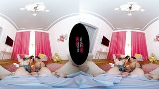 College Three-Way inside VR Porn