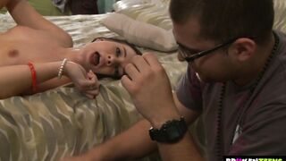 Nasty Ashli Orion Let Her boyfriend Watching Her To Nailed Another Guy