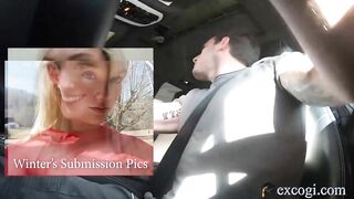 21yo Super Sexy babe Winter Bell Blows Long Dick On The Road