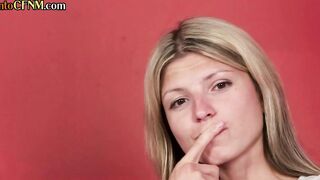 CFNM european 18 yo shares BF with dickblowing fem dom