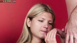 CFNM european 18 yo shares BF with dickblowing fem dom