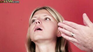 CFNM european 18 yo shares BF with dickblowing fem dom