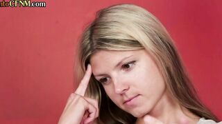 CFNM european 18 yo shares BF with dickblowing fem dom