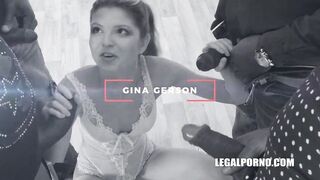 Young Gina Gerson Has Fun with bbc Golden Shower