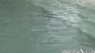 MARISKAX Lucky dude gets to banged! 2 big titted blondes outdoors
