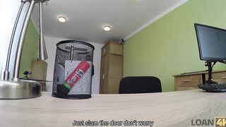 LOAN4K Friendly 19 yo women seduces loan agent for sex to got cash