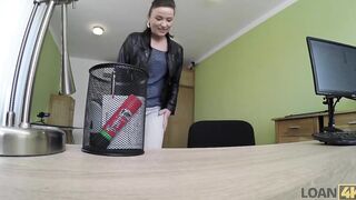 LOAN4K Friendly 19 yo women seduces loan agent for sex to got cash