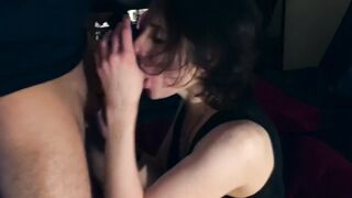 I suck a bro dick into club outdoors bathroom and got my booty boned at home