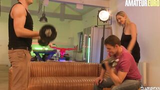 LaCochonne - Curby French cougar Hardcore Cunt Banged With 2 Freaky Men