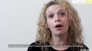 CastingFrancais - Bae Canadian 18 Year Old Gets Her Tight Snatch Fuck Rough During Steamy Audition Sex