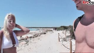German blonde Schoolgirl 19 yo pick up inside holiday and got anal screwed