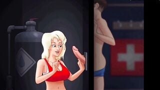 Summertime Saga - Enjoying StepMom Allows Her StepSon To Jerk Off at Her For a Bit