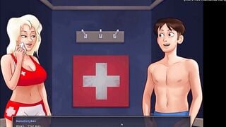 Summertime Saga - Enjoying StepMom Allows Her StepSon To Jerk Off at Her For a Bit