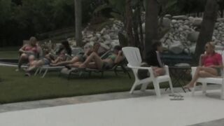 Lesbians having fun outside