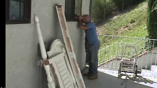 Big Tit Blond Woman has Anal Sex with Poolboy