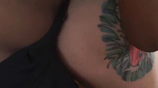 african man fucks the blonde hoe with huge boobs really well