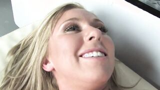 Amazingly Hot blonde can't resist the cash and takes a long facial from Sascha