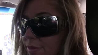 Amazingly Hot blonde can't resist the cash and takes a long facial from Sascha