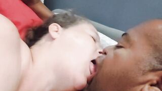 Make out session turns to hand job, turns to doggy