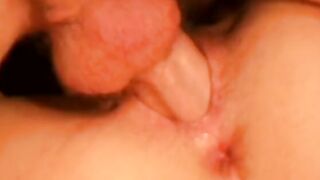 Young dark hair masturbates inside the bathtub then has anal nailed session with her man into bed