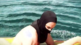 Blonde 18 Christine Alexsis has sex on the high seas