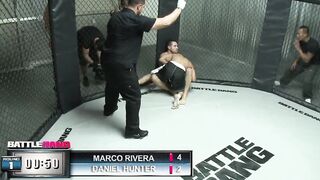 Blonde teenage Monique Alexander gets banged! inside the ring