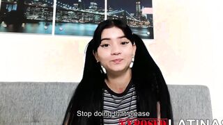 Latina teenager asks her stepbrother for his cock