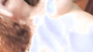 Vulgar red head needs long vibrators as well as a big penis