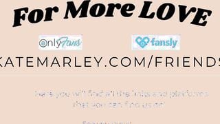 Real, happy lovers making love inside missionary with snatch licking and romantic making out - Kate Marley