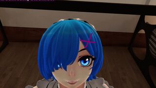 Big Boobed Maid helps you relieve your stress and cum lots - Filthy talk point of view VRchat erp - Preview