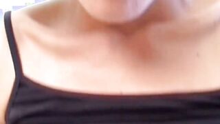 Exclusive dildo with masturbation sex tape and camera into the toilet, pointing to Emma's clit