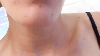 Exclusive dildo with masturbation sex tape and camera into the toilet, pointing to Emma's clit