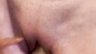 Exclusive dildo with masturbation sex tape and camera into the toilet, pointing to Emma's clit