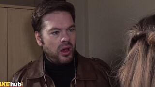 FAKEhub - Very incredible and babe young BBW Estella Bathory with her soak bushy cunt has orgasm bouncing her huge butt up and down on boss long dick before he give her a romantic jizzed