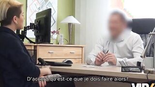 VIP4K. Admirable duo of cougar and creditor giving cash for sex