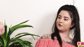 Inked CFNM amateur teens jerks rough dick for jizzed
