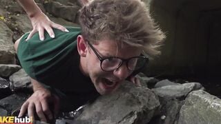 FAKEhub - University schoolgirl stuck inside the friendzone finally gets to plowed his blonde barely legal dreamgirl with her tight body stunning tiny booty and soft soak cunt ending with facial jizzed